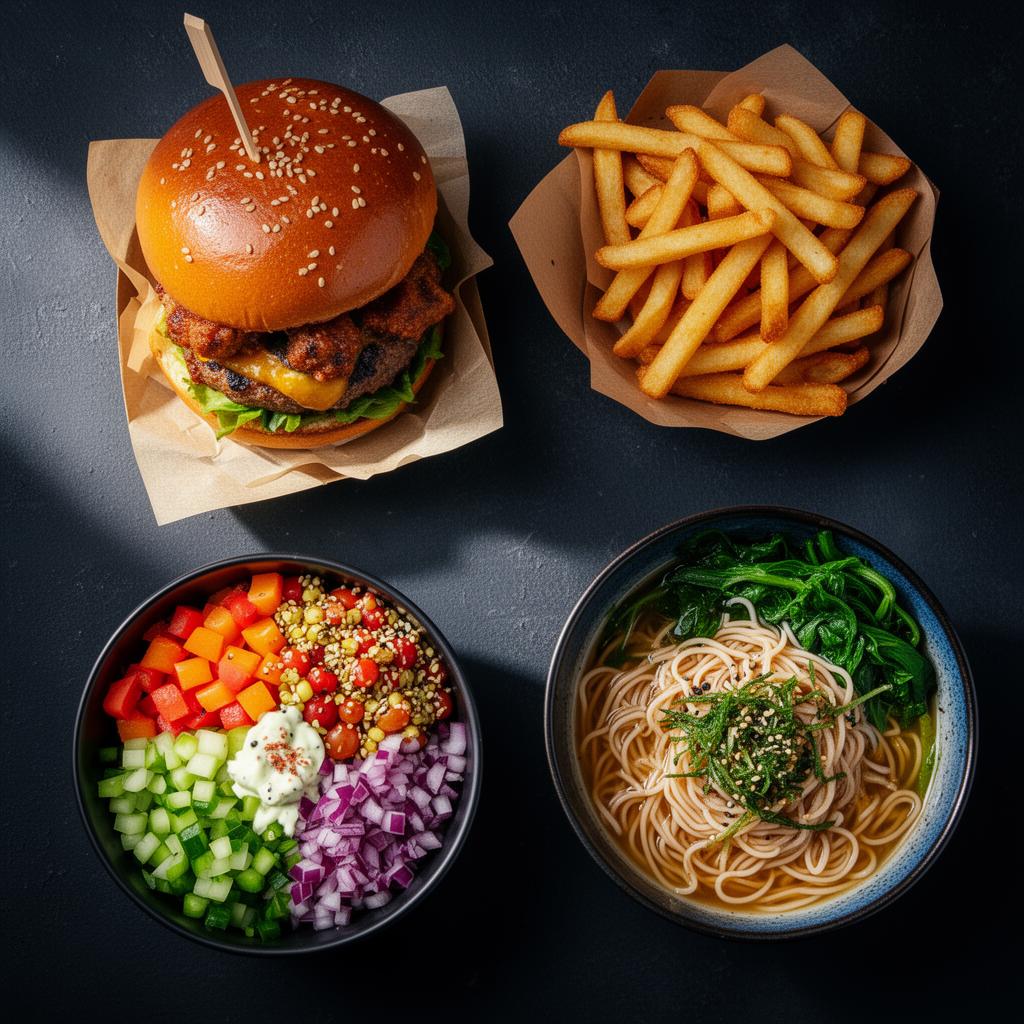 Dishes from local Dlicio restaurants